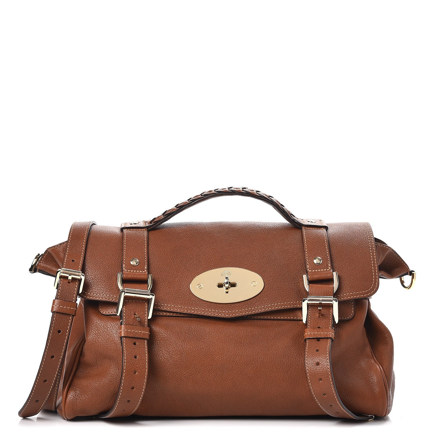 Mulberry Small Grain Calf Medium Alexa Oak 1 of 8