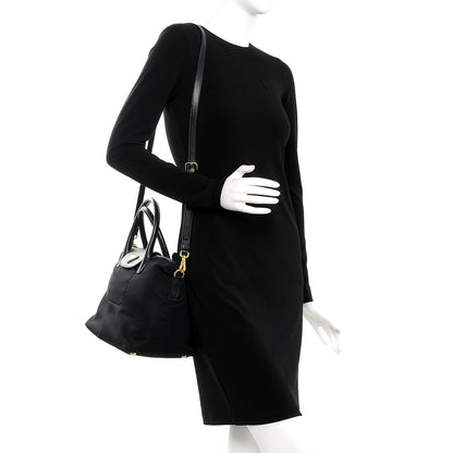 Prada Saffiano Tessuto Nylon Tote Nero Black 2 of 9