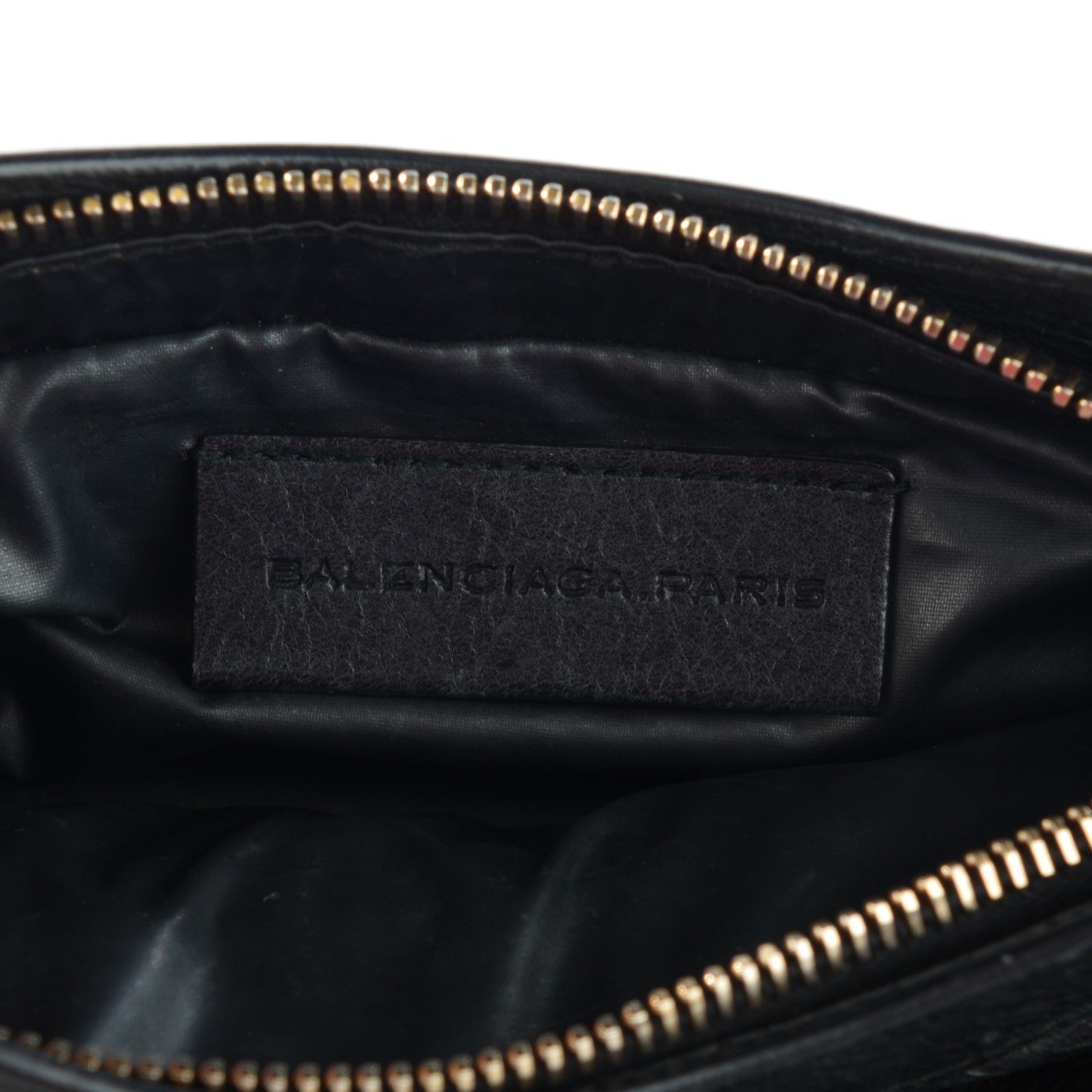 Balenciaga Agneau Giant 12 Rose Gold Hardware Cosmetic Pouch Black 6 of 7