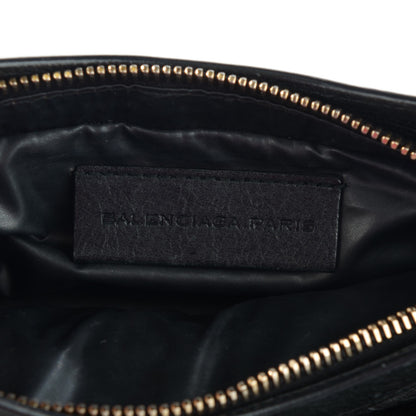 Balenciaga Agneau Giant 12 Rose Gold Hardware Cosmetic Pouch Black 6 of 7