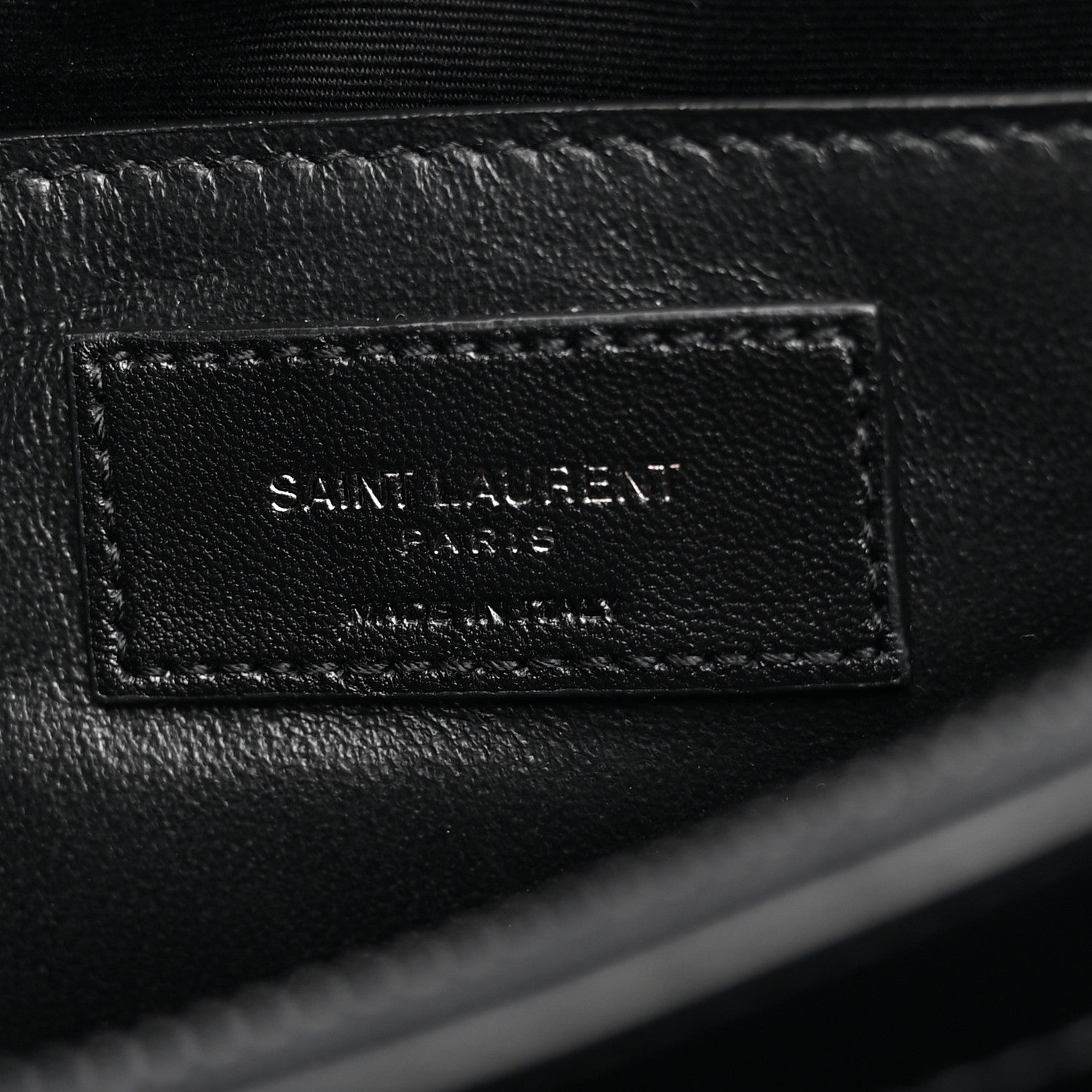 Saint Laurent Calfskin Y Quilted Monogram Monochrome Small Loulou Chain Satchel Black 6 of 10