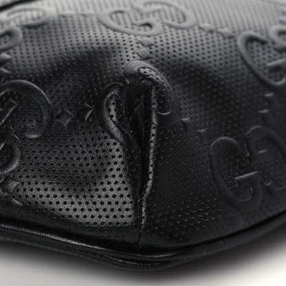 Gucci Calfskin GG Tennis Embossed Belt Bag Black 7 of 8