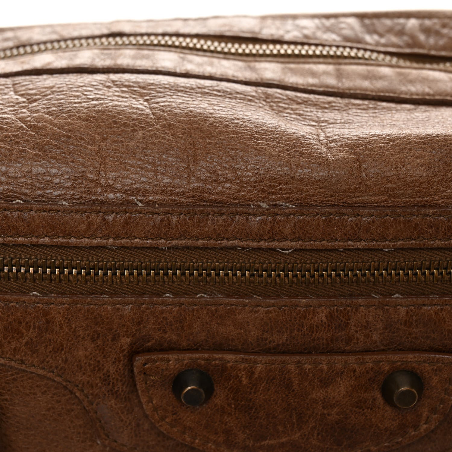 Balenciaga Agneau Classic Hardware Day Hobo Caramel 13 of 15