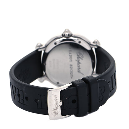 Chopard Stainless Steel Rubber 4 Floating Diamond 32mm Happy Sport Snowflake Watch Silver 288946-2001 3 of 5