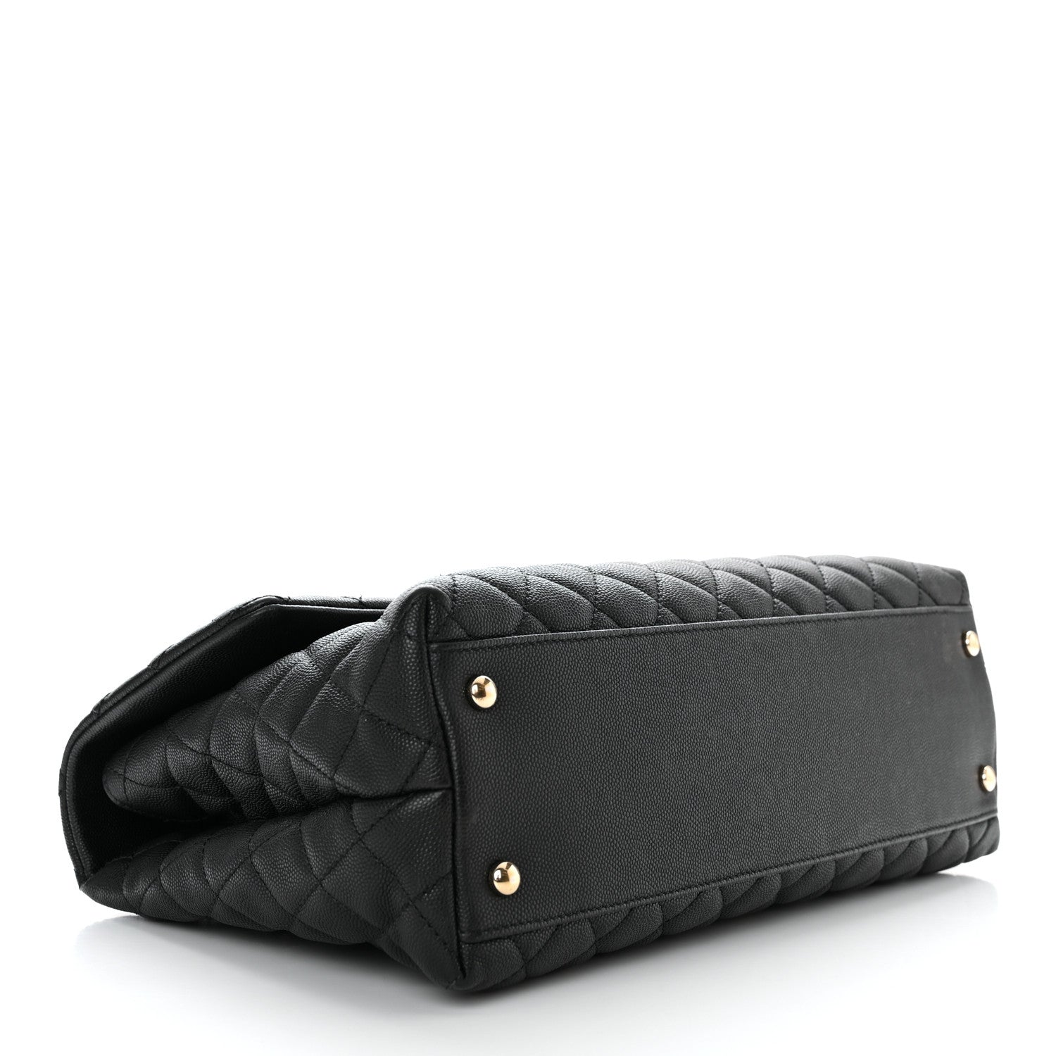 Chanel Caviar Quilted Medium Coco Handle Flap Black 4 of 11