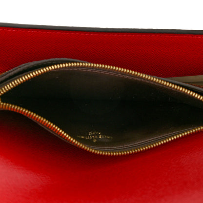 Louis Vuitton Damier Ebene Josephine Wallet Red 6 of 8