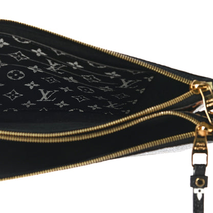 Louis Vuitton Monogram Giant Jungle Pochette Double Zip Black 5 of 9