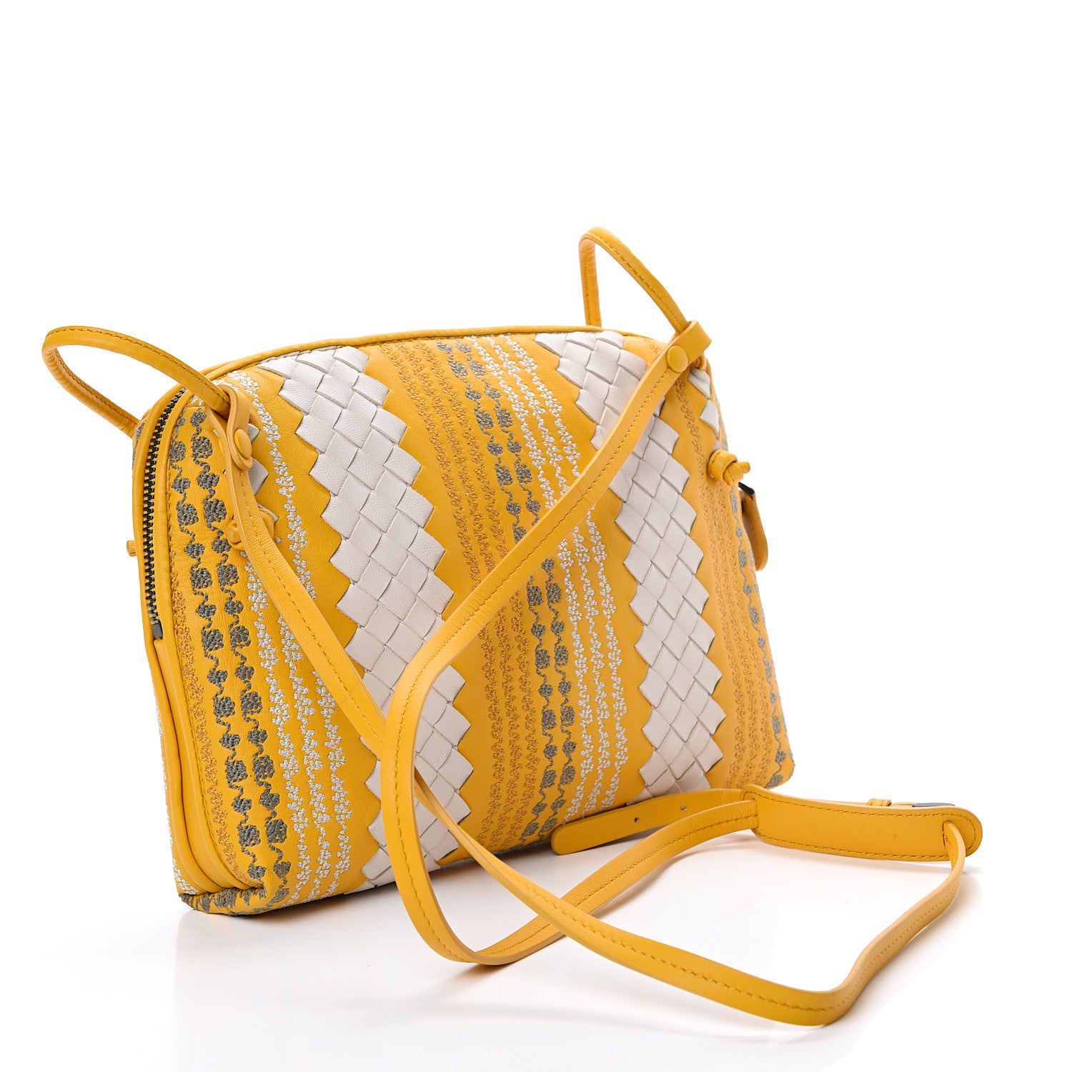 Bottega Veneta Nappa Intrecciato Appia Messenger Monalisa Mist Sunset 2 of 9