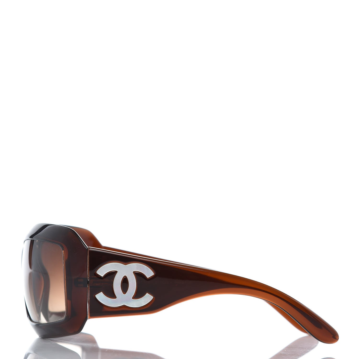 Chanel Mother of Pearl CC Sunglasses 5076-H Brown 3 of 10