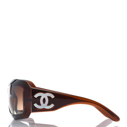 Chanel Mother of Pearl CC Sunglasses 5076-H Brown 3 of 10