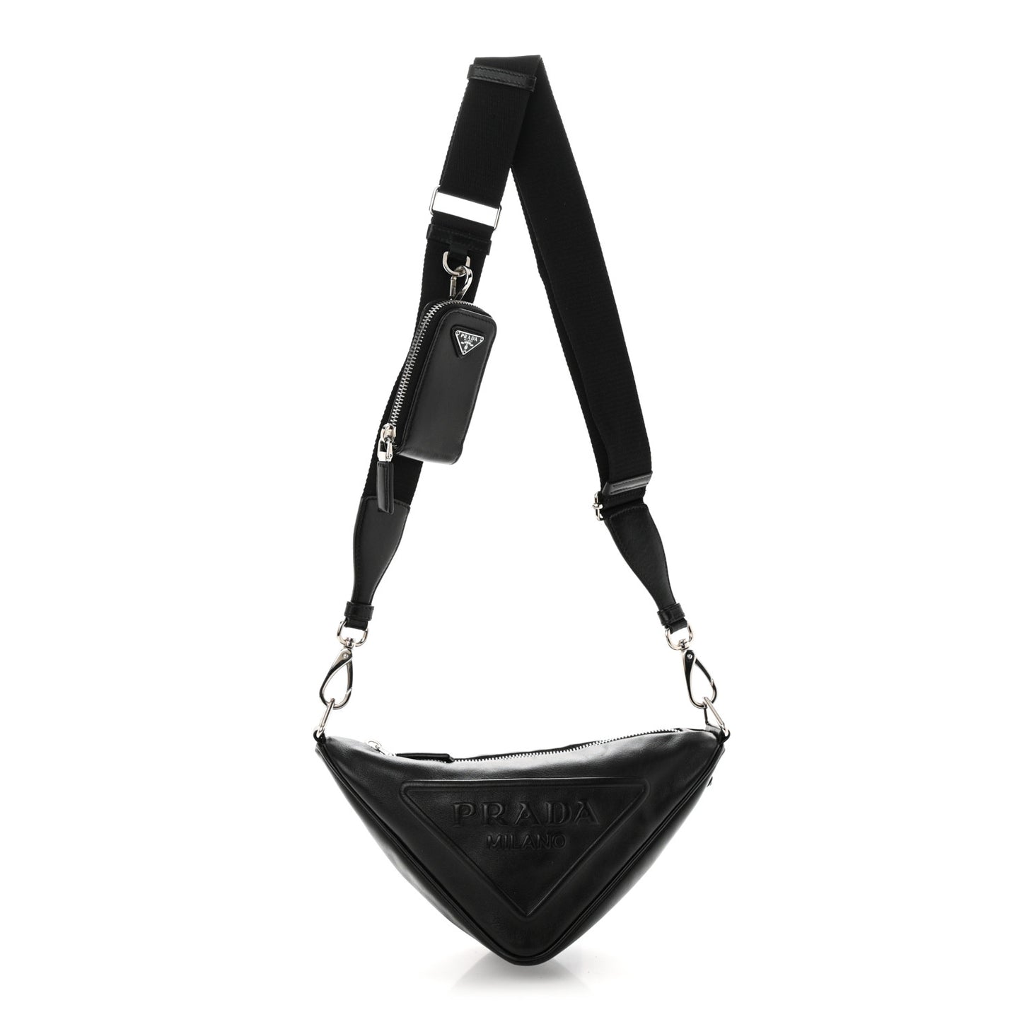 Grace Lux Triangle Shoulder Bag Black