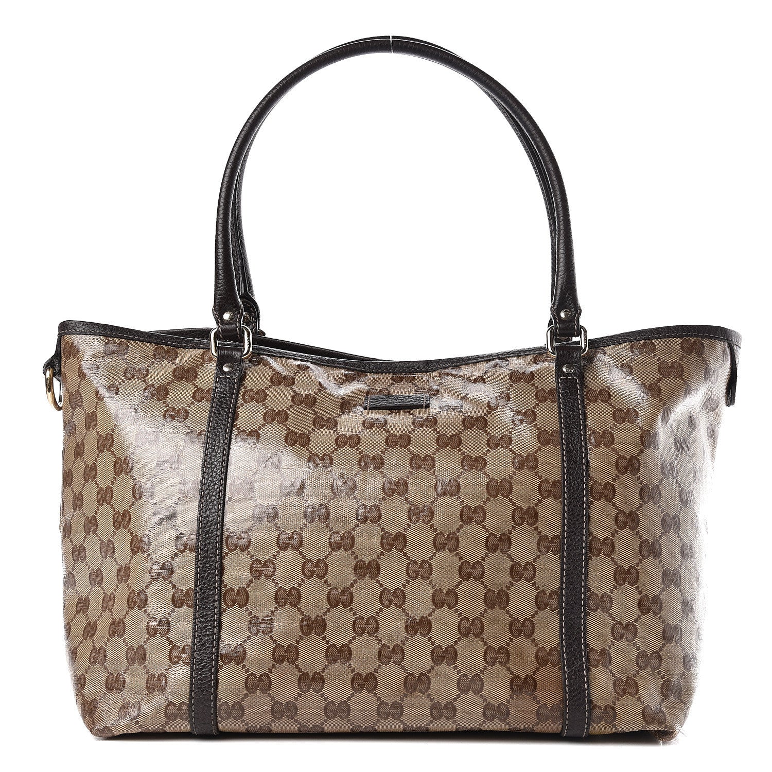 Gucci Crystal Monogram Medium Joy Tote Beige Ebony Testa di Moro 1 of 15