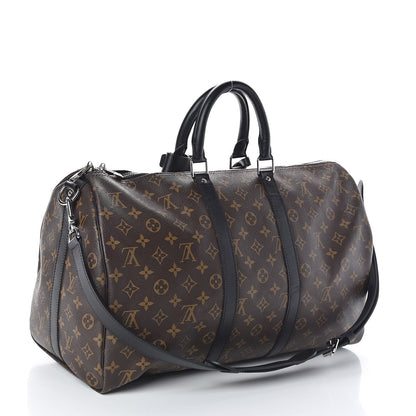 Louis Vuitton Monogram Macassar Keepall Bandouliere 45 3 of 10