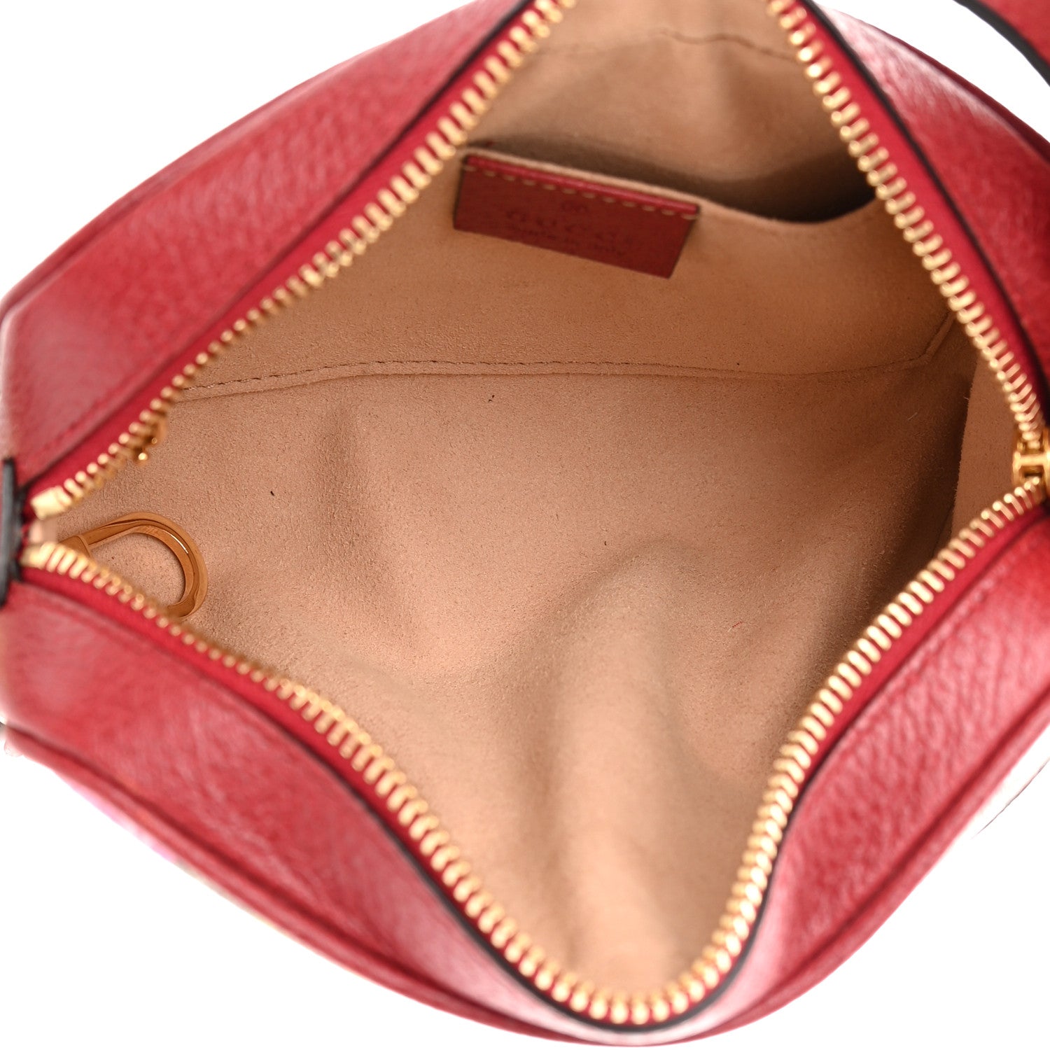 Gucci GG Supreme Monogram Flora Web Mini Ophidia Shoulder Bag Red 5 of 11