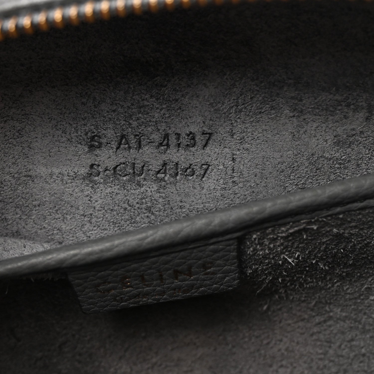 Celine Baby Drummed Calfskin Nano Luggage Kohl 7 of 10