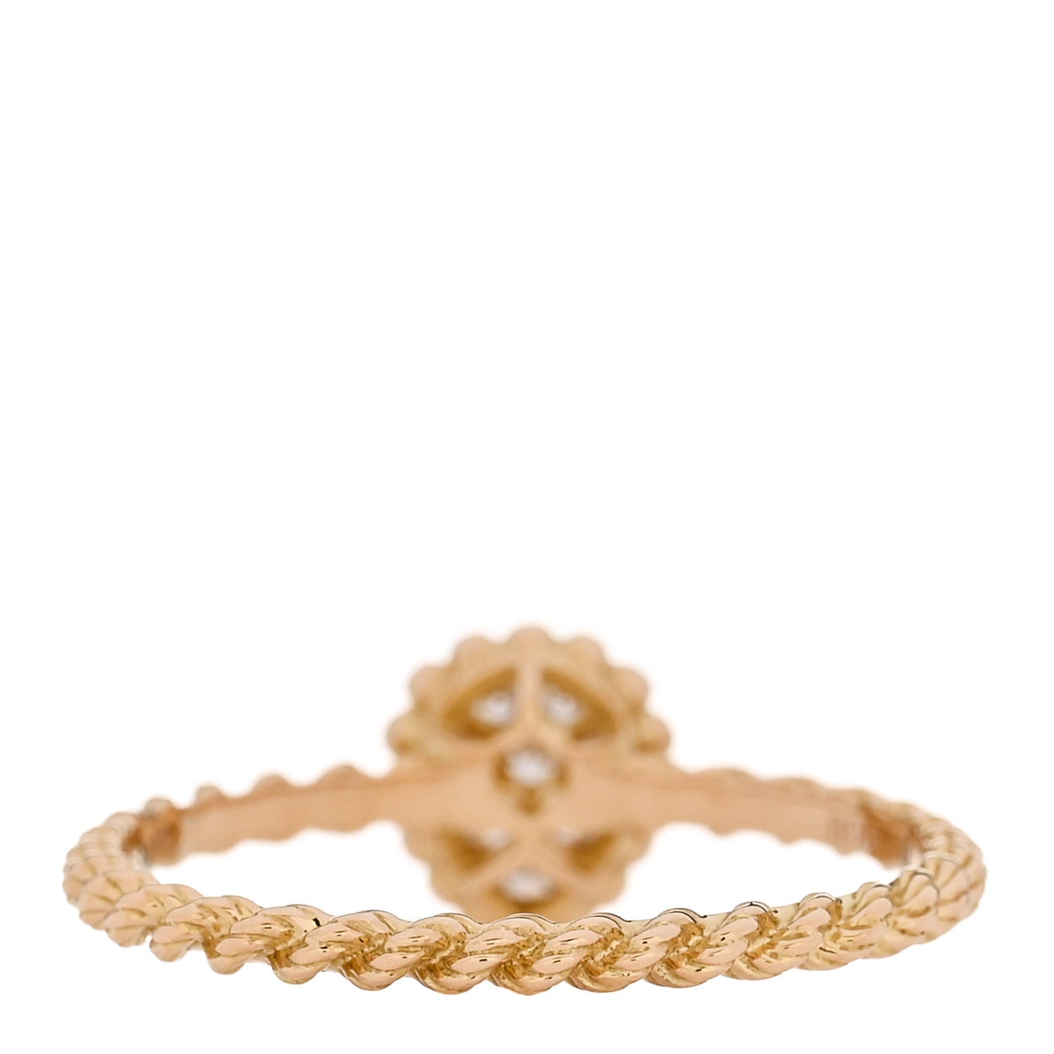 Boucheron 18K Yellow Gold Diamond XS Serpent Boheme Ring 59 8.75 3 of 5