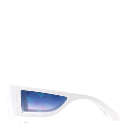 Louis Vuitton Acetate Monogram Sideway Sunglasses Z1452U White 3 of 8