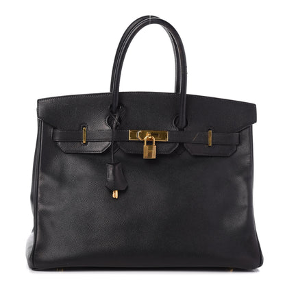 Hermes Courchevel Birkin 35 Black 1 of 10