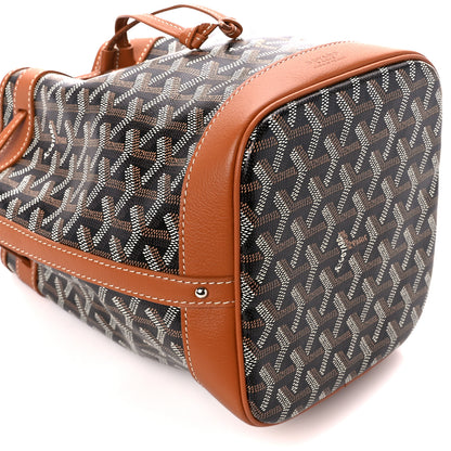 Goyard Goyardine Petit Flot Bucket Bag PM Black Gold 8 of 9