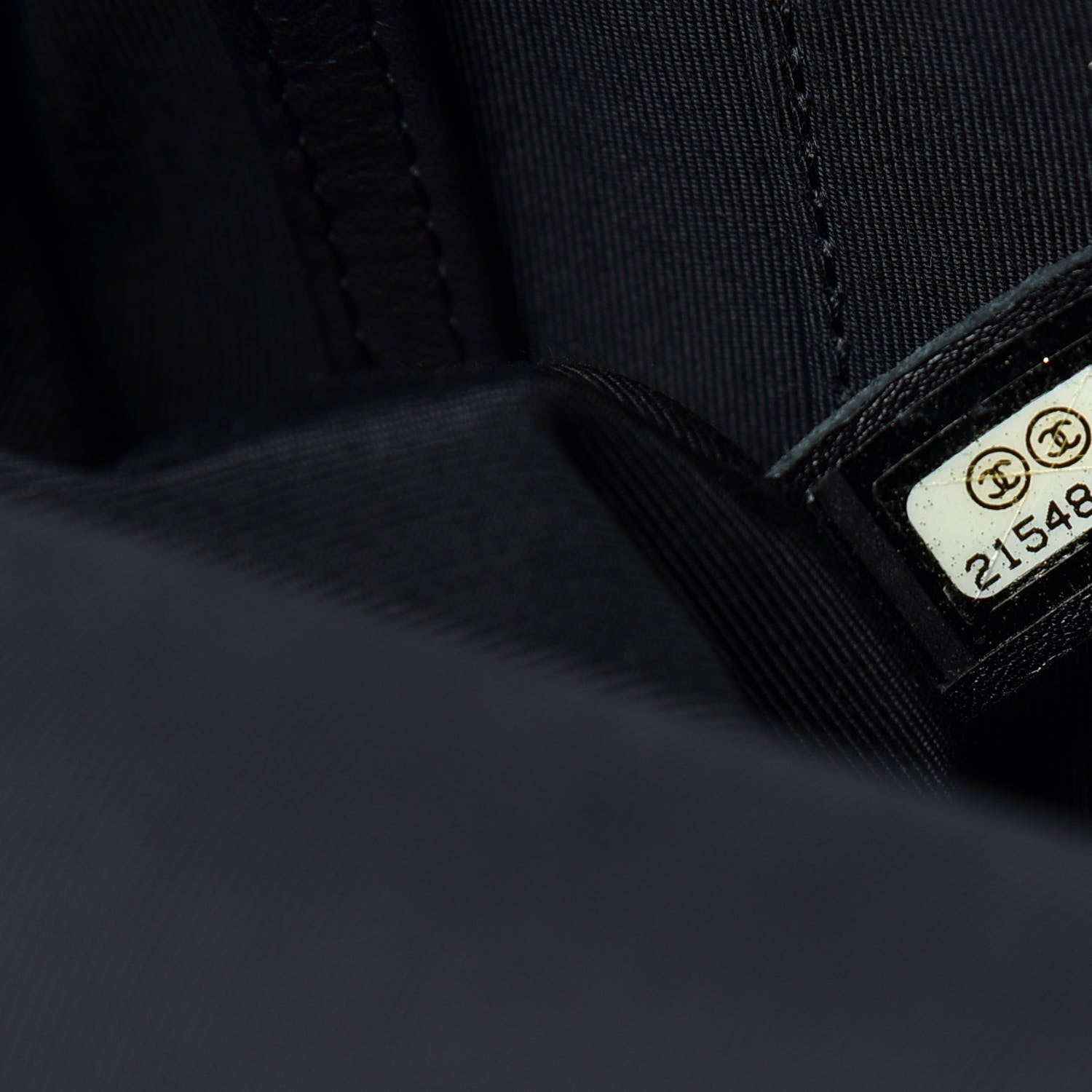 Chanel Lambskin Quilted Drawstring Backpack Black 7 of 10