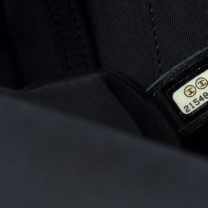 Chanel Lambskin Quilted Drawstring Backpack Black 7 of 10