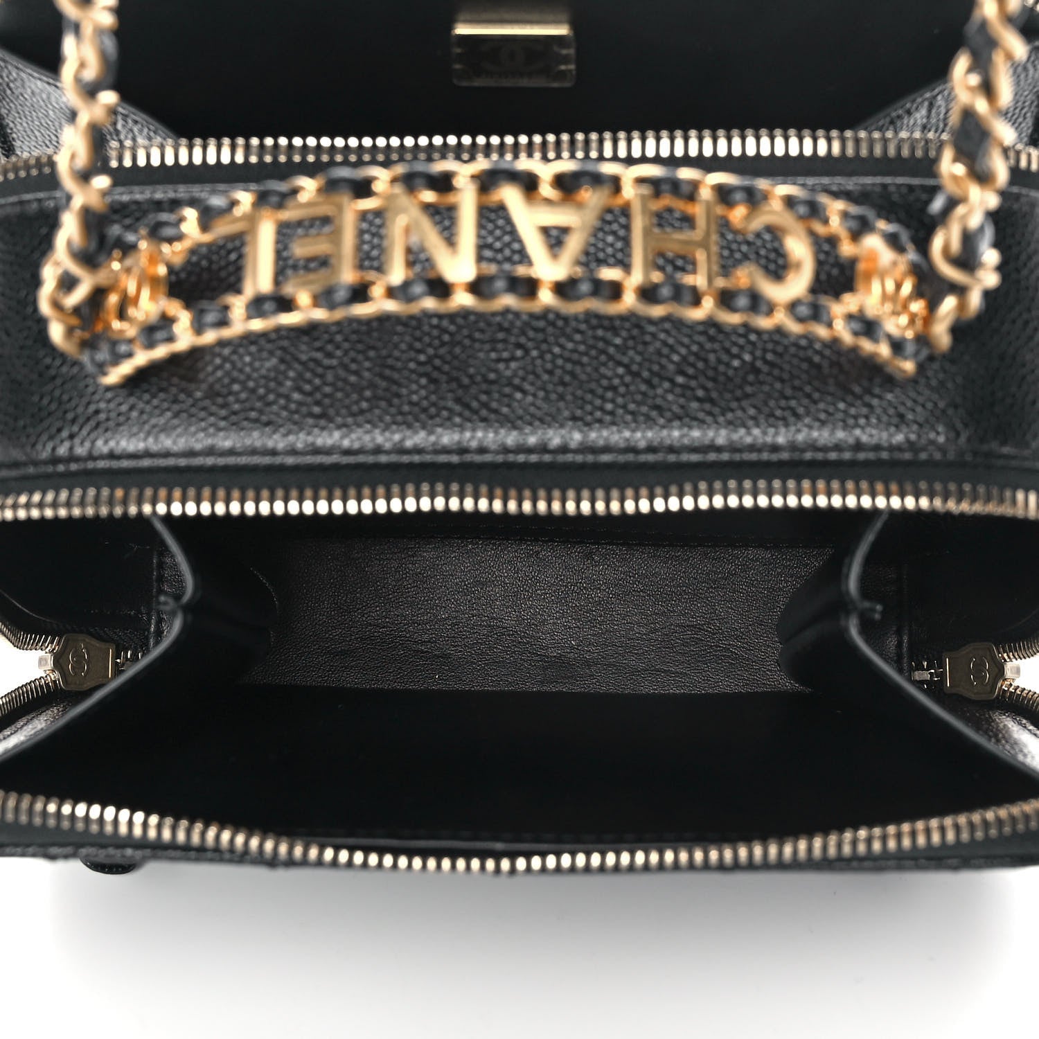 Chanel Caviar Quilted Small Pick Me Up Vanity Case Black 6 of 13