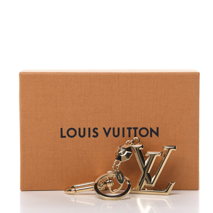 Louis Vuitton LV Facettes Bag Charm Key Holder Gold 5 of 5