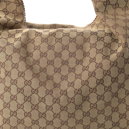 Gucci Monogram Large Horsebit Chain Hobo Brown 7 of 17