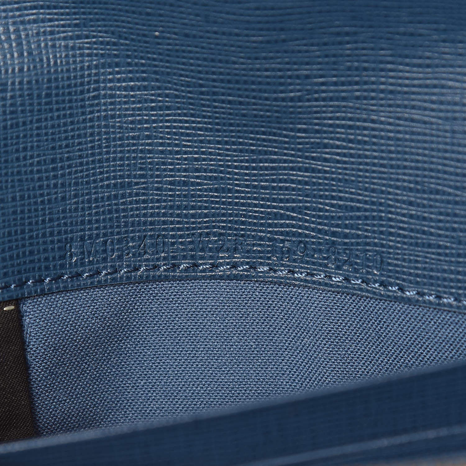 Fendi Vitello Elite Bi-Color Simply Continental Wallet Lavanda Cobalt 6 of 7