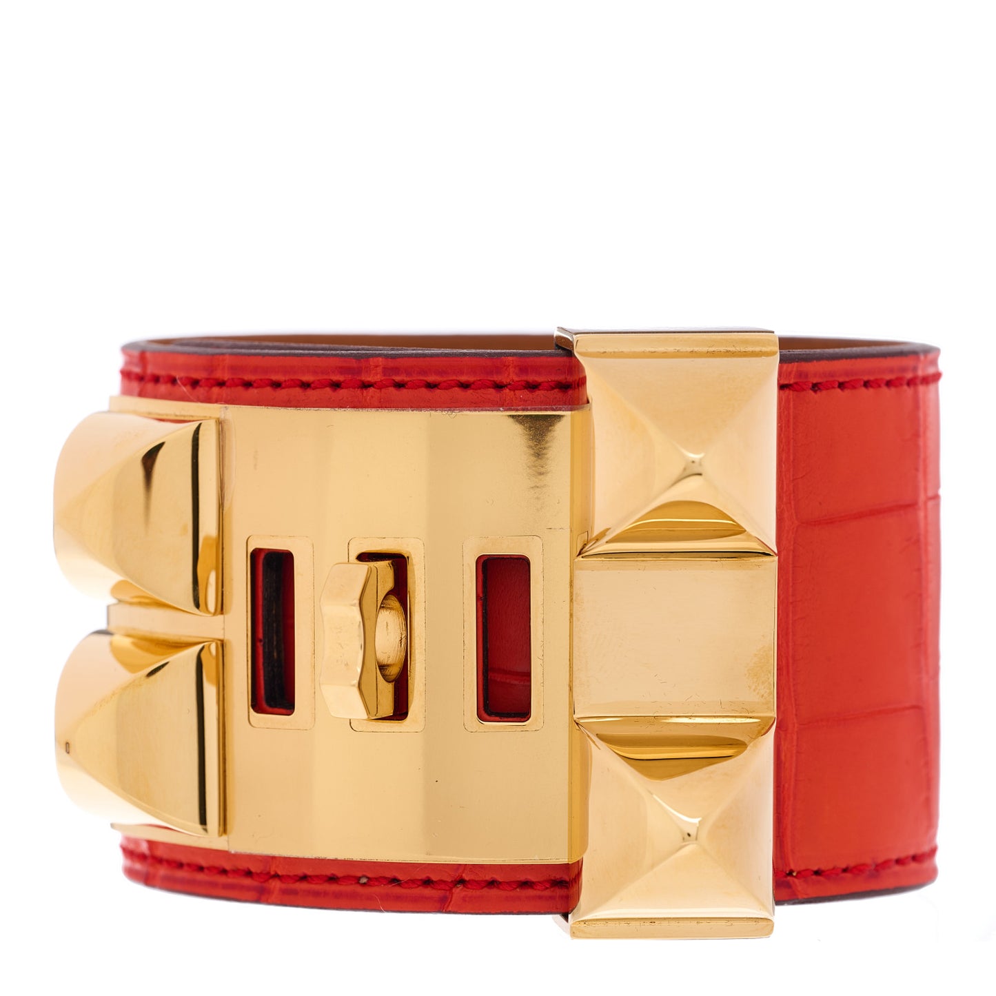 Matte Alligator Collier De Chien CDC Bracelet S Poppy
