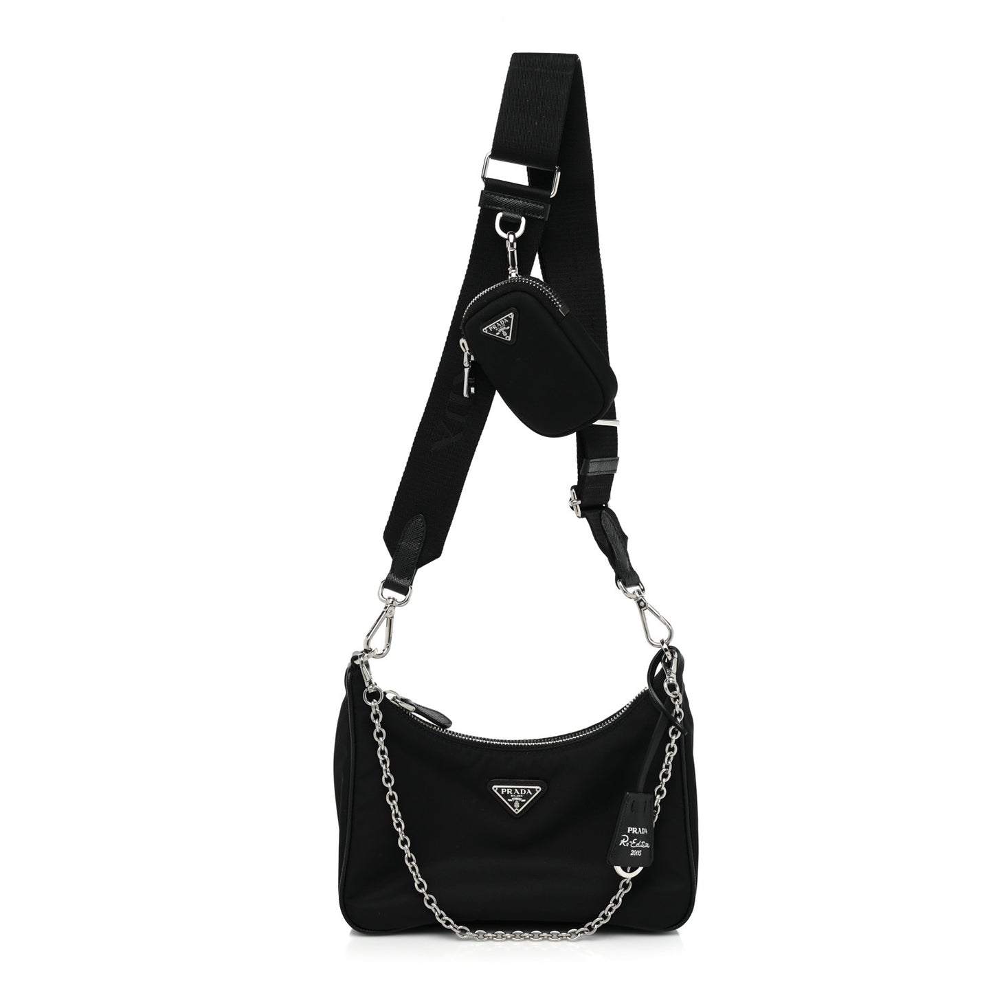 Nylon Re-Edition 2005 Shoulder Bag Black