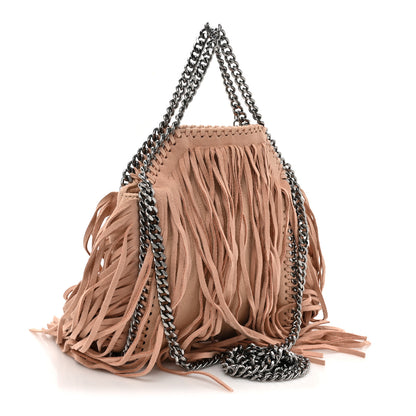 Stella McCartney Shaggy Deer Fringe Tiny Falabella Tote Powder 3 of 10