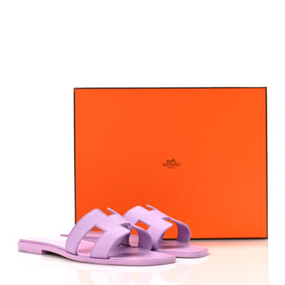 Hermes Epsom Oran Sandals 36.5 Violet Amethyste 9 of 9