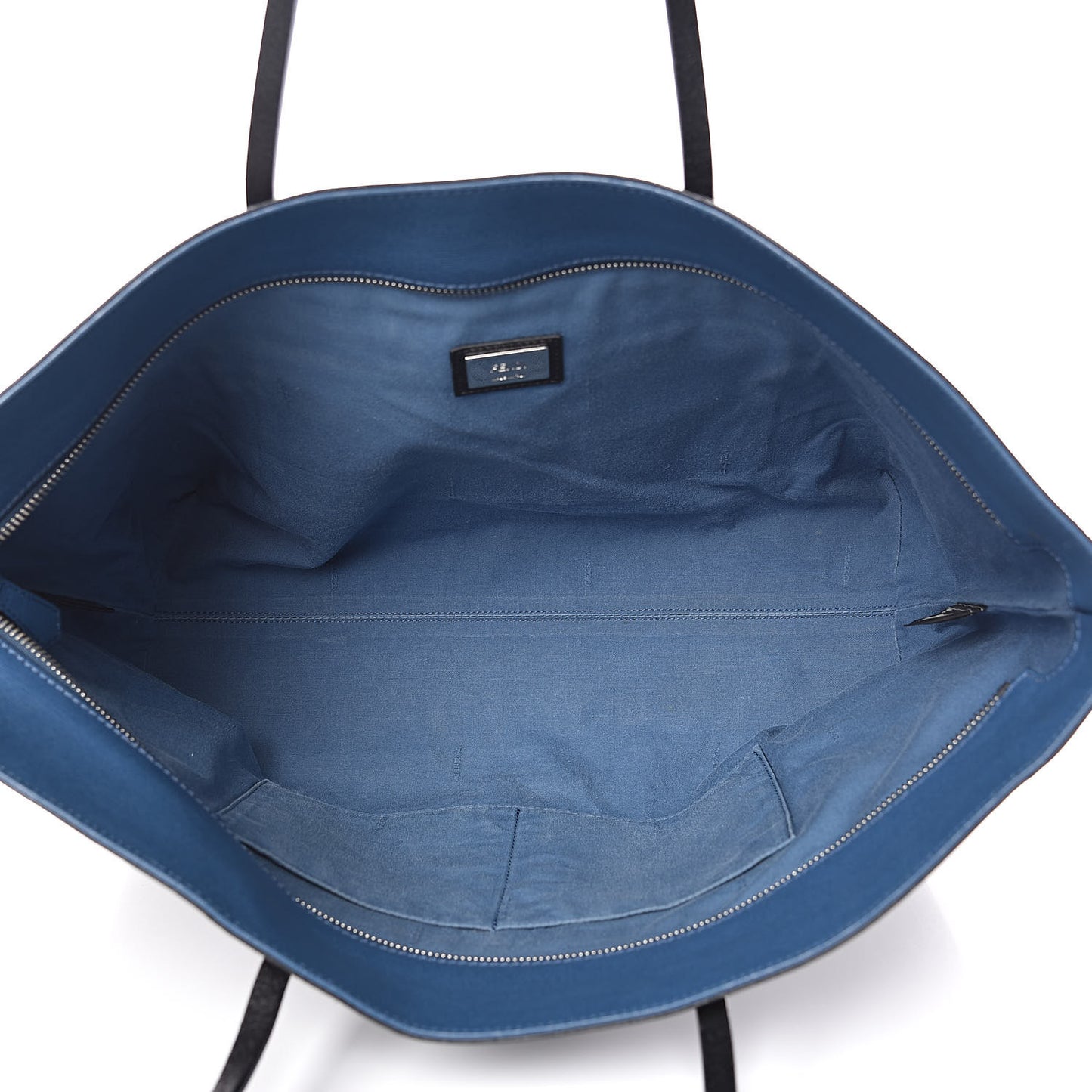 Vitello Elite Cuoio Monster Buggies Medium Roll Tote Black Multicolor Blue Cobalto