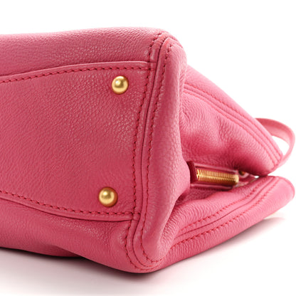 Miu Miu Vitello Daino Caribu Tote Peonia 10 of 10