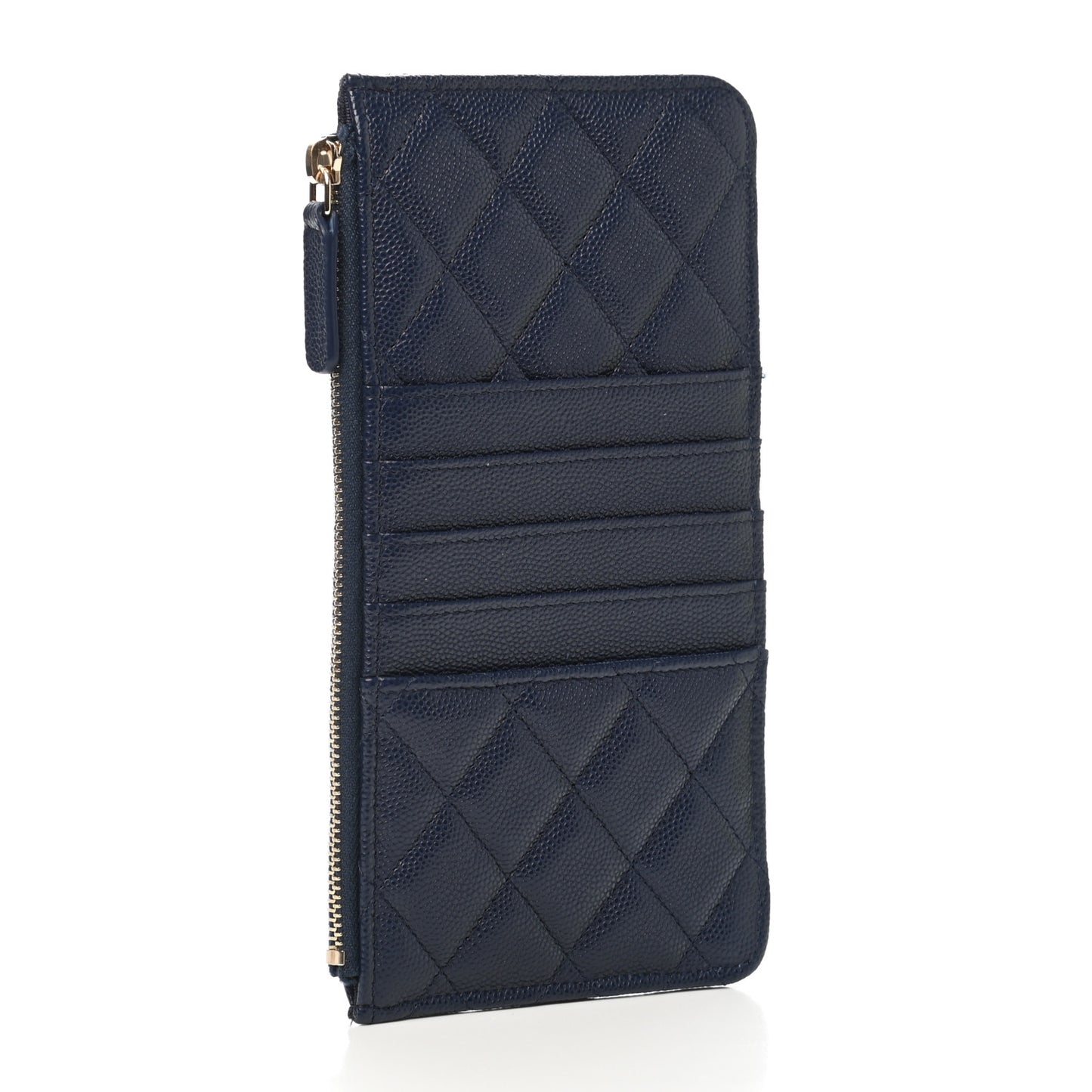 Caviar Quilted Classic iPhone Pouch Navy