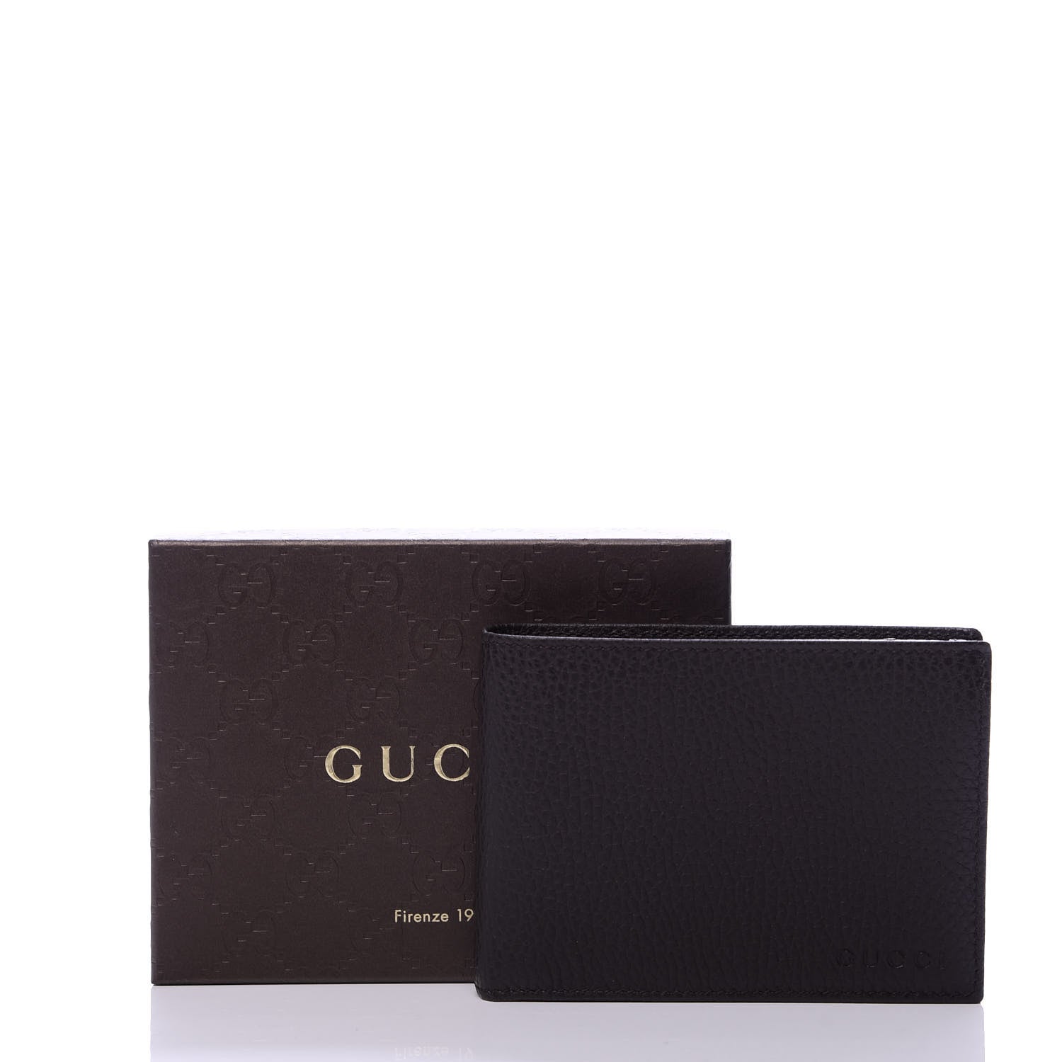 Gucci Dollar Calfskin Bi-Fold Wallet Dark Brown 7 of 7