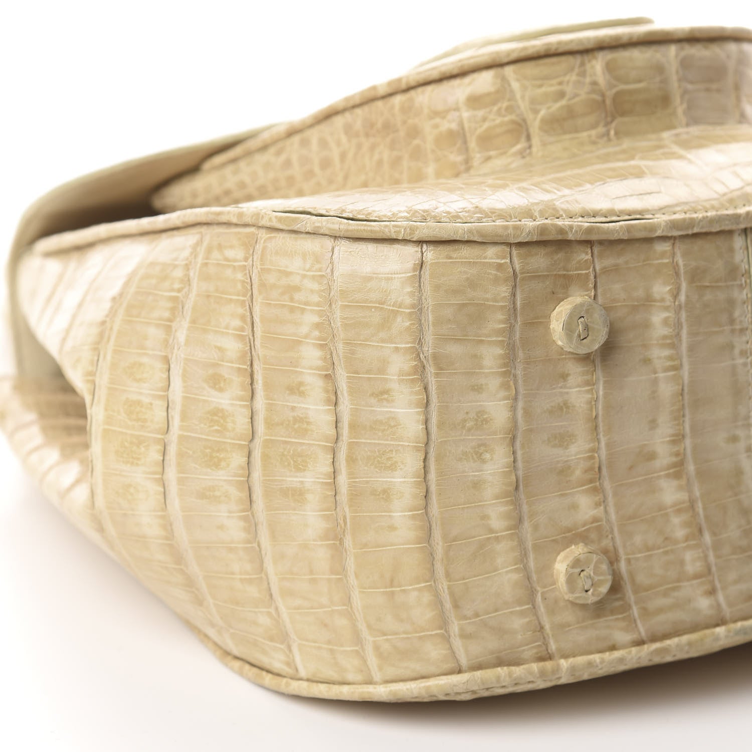 Nancy Gonzalez Crocodile Top Handle Bag Ivory 6 of 11