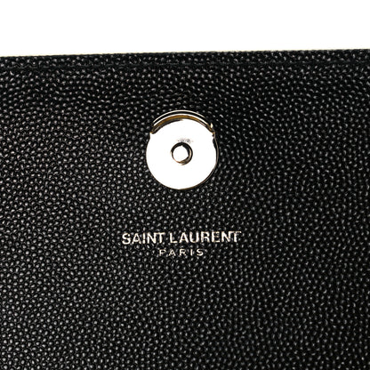 Saint Laurent Grain De Poudre Small Monogram Kate Satchel Black 6 of 7