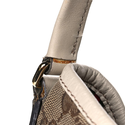 Gucci Monogram Medium New Britt Hobo Off White 14 of 22