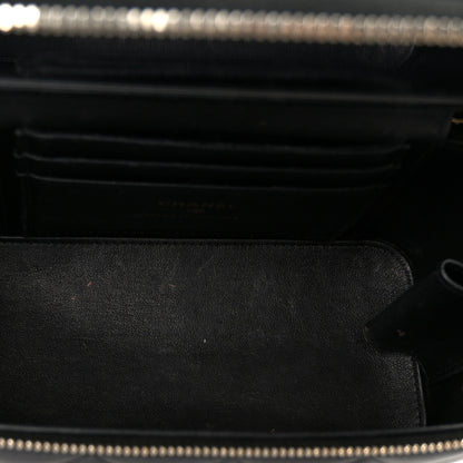 Chanel Lambskin Quilted Small Top Handle Vanity Case With Chain Black 5 of 11
