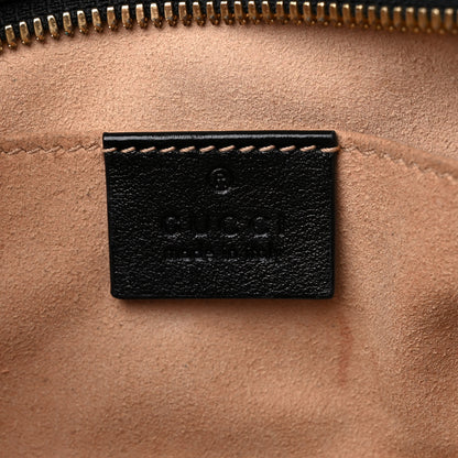 Gucci Monogram Matelasse Diagonal Small GG Marmont Chain Shoulder Bag Beige Black 6 of 11