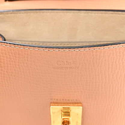 Chloe Grained Calfskin Lambskin Mini Drew Shoulder Bag Wet Sand Sunflower 6 of 11