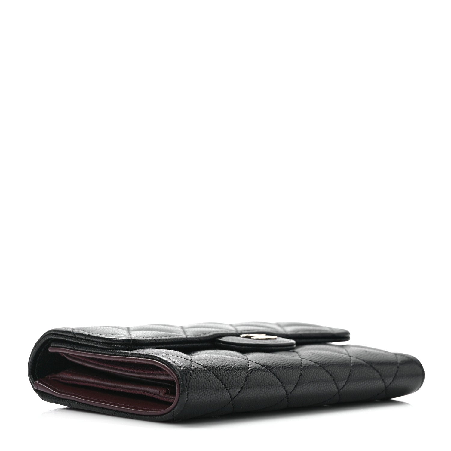 Chanel Caviar Quilted Medium Flap Wallet Black 4 of 7