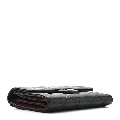 Chanel Caviar Quilted Medium Flap Wallet Black 4 of 7