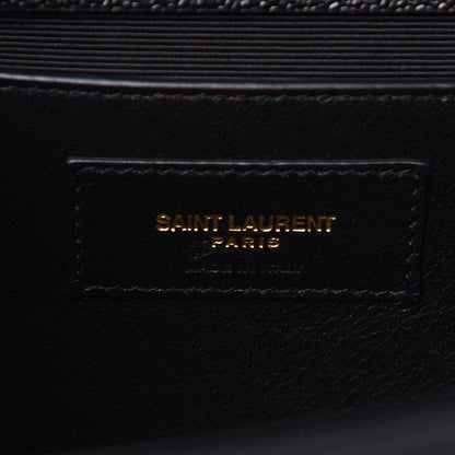Saint Laurent Grain De Poudre Medium Classic Monogram Kate Satchel Black 6 of 7