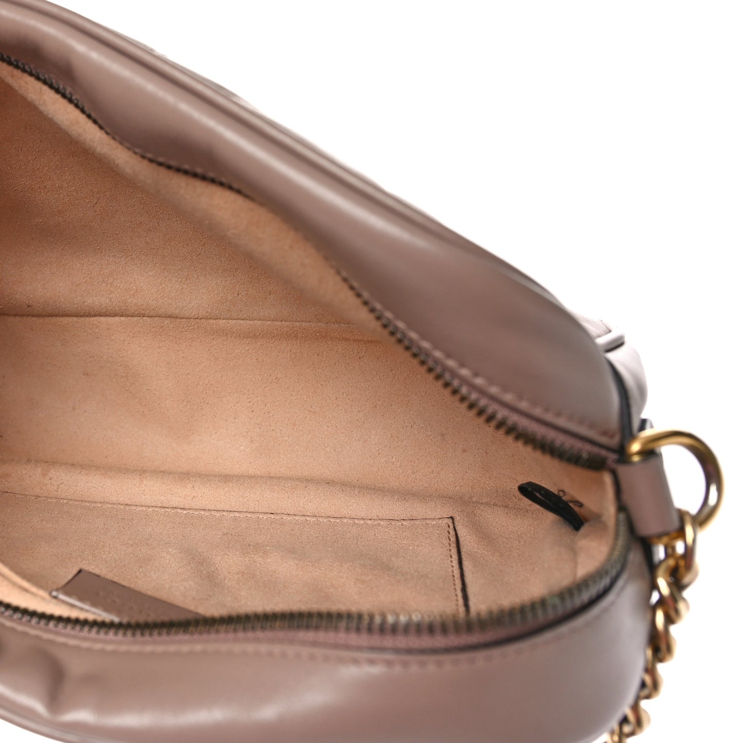 Calfskin Matelasse Small GG Marmont Chain Shoulder Bag Porcelain Rose
