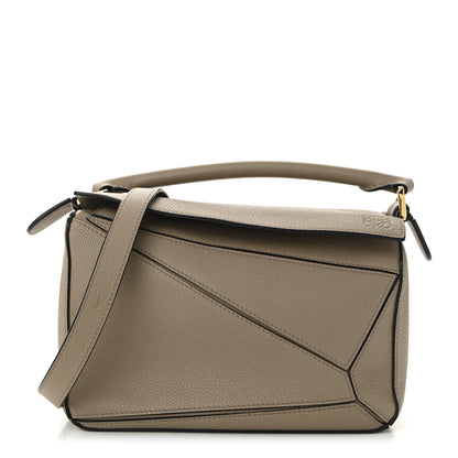 Loewe Grained Calfskin Small Puzzle Bag Sand 1 of 9