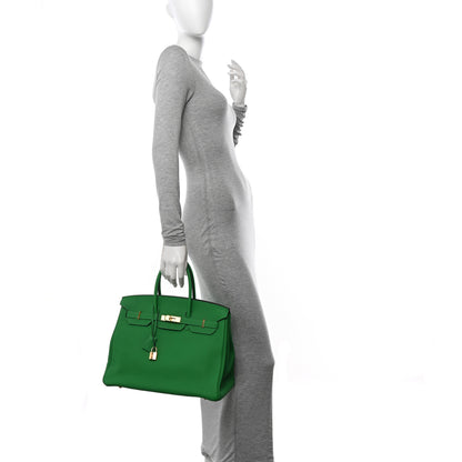 Hermes Togo Birkin 35 Bambou 2 of 13