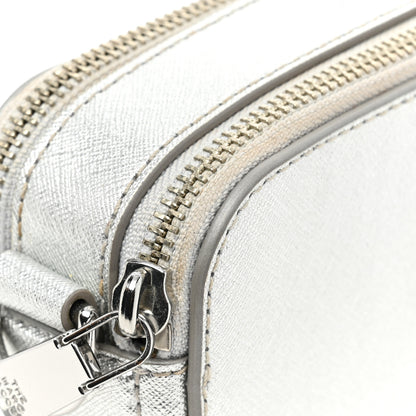 Marc Jacobs Saffiano Small Snapshot Camera Bag Silver 9 of 10